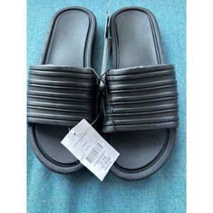 Black Women's Mia Slides US7/8 NWT